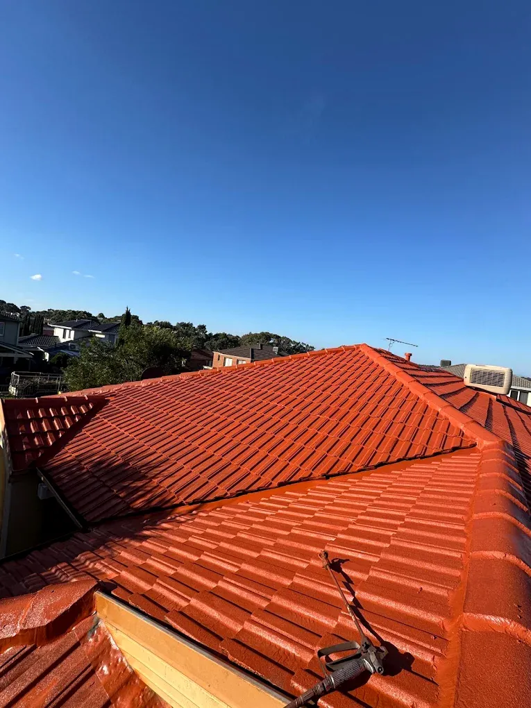 Completed terracotta tile roof restoration